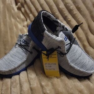 Hey Dude Wally Funk Surf Loafers - Black and Blue